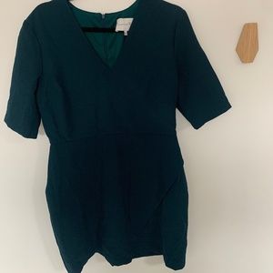 Deep Green 3/4 Sleeve and Pencil Dress